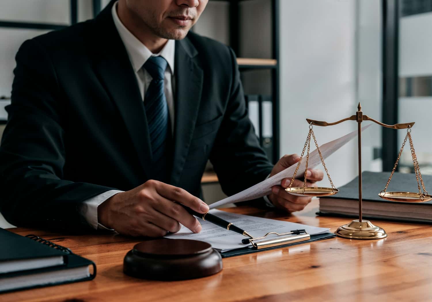 ottawa lawyer reviewing a motor vehicle accident case